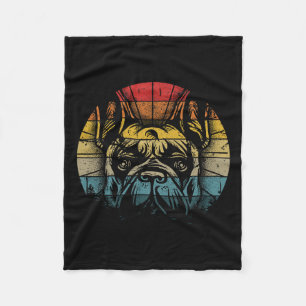 Bulldog Gift Frenchie Dog Lover Women Men Dogfathe Fleece Blanket