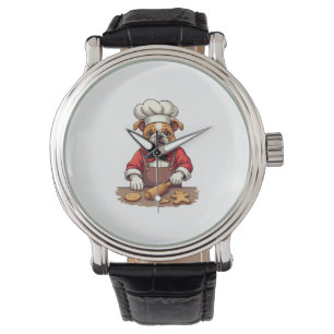 Bulldog Gingerbread Chef dog Watch
