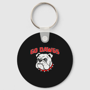 Bulldog Go Dawgs Men Women Kids Girls Youth Teen B Key Ring