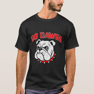 Bulldog Go Dawgs Men Women Kids Girls Youth Teen B T-Shirt