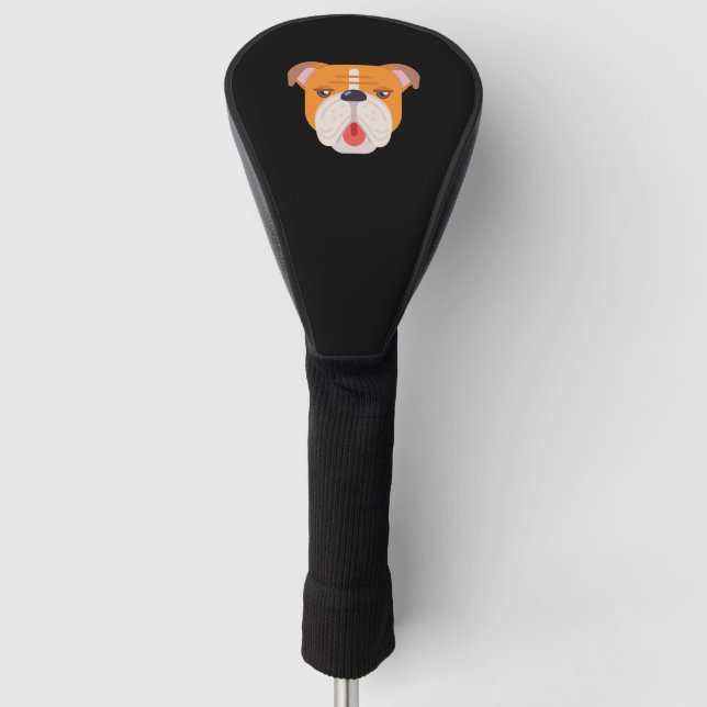 Bulldog Golf Head Cover (Front)