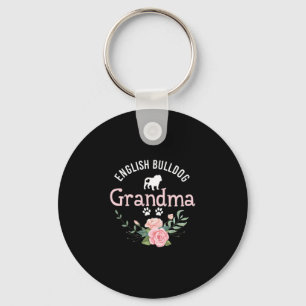 Bulldog Grandma Gifts Women Cute Dog Lover Christm Key Ring