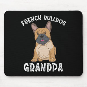 Bulldog Grandpa Mouse Pad