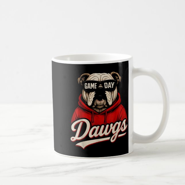 Bulldog Graphic Dawgs Men Women Kid Boy Girl  Coffee Mug (Right)