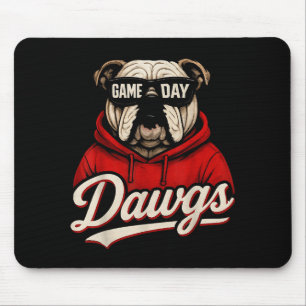 Bulldog Graphic Dawgs Men Women Kid Boy Girl  Mouse Pad