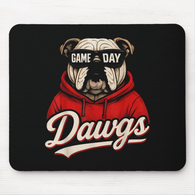 Bulldog Graphic Dawgs Men Women Kid Boy Girl  Mouse Pad (Front)