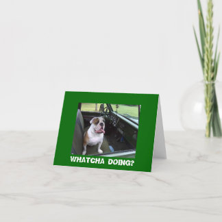 BULLDOG GREETINGS CARD