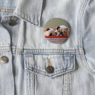 Bulldog Group Sleeping 6 Cm Round Badge