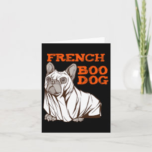 Bulldog Halloween Fun Halloween Costume Boo Dog Card