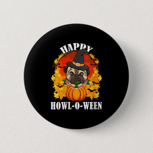 Bulldog Halloween Gift Idea For Dog Lovers 6 Cm Round Badge