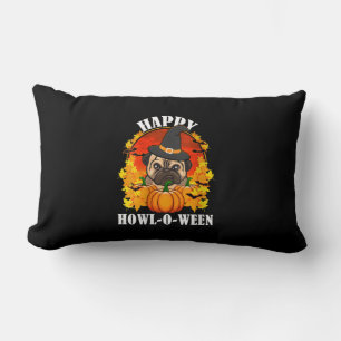 Bulldog Halloween Gift Idea For Dog Lovers Lumbar Cushion