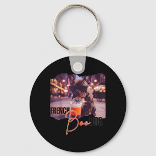Bulldog Halloween Trick Or Treat Frenchie Dog Key Ring