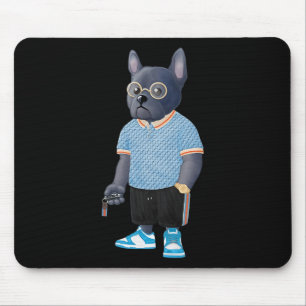 Bulldog Handsome Bulldog Dog Dad Gangster Mouse Pad