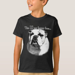 Bulldog Happy Face T-Shirt