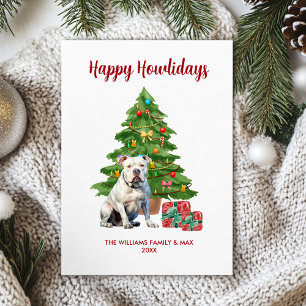 Bulldog Happy Howlidays Card