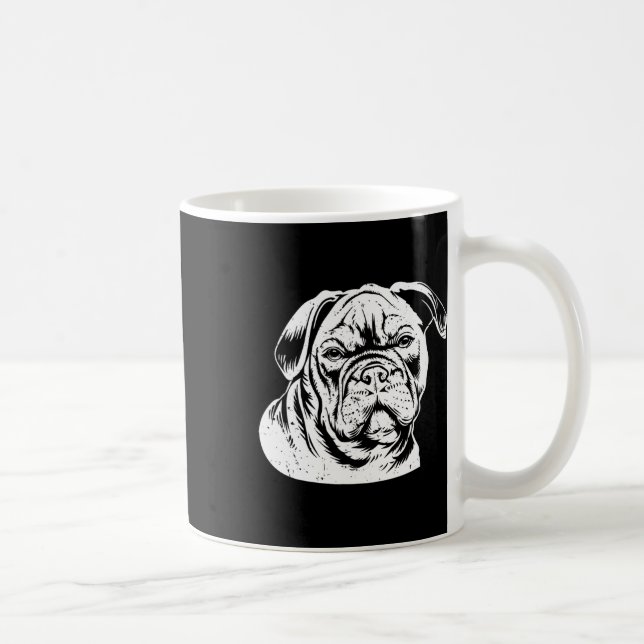 Bulldog Head  Coffee Mug (Right)