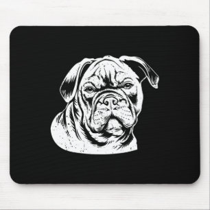 Bulldog Head  Mouse Pad