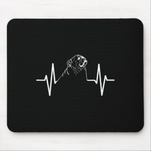 Bulldog Heartbeat  Mouse Pad