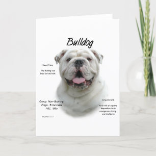 Bulldog History Design Holiday Card