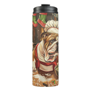 Bulldog Holiday Baking: Festive Christmas  Thermal Tumbler