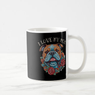 Bulldog I Love My Mum Dog Tattoo Coffee Mug