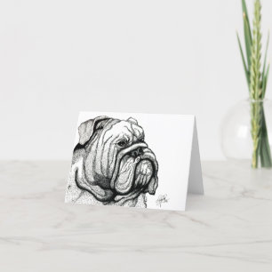 BULLDOG INGLÉS THANK YOU CARD