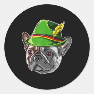 Bulldog Kids Boys Lederhosen Alpine Hat Classic Round Sticker