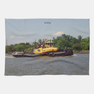 Bulldog kitchen towel