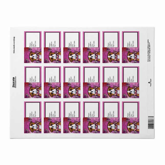  Bulldog      Label (Full Sheet)