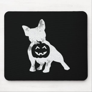 Bulldog Lazy Halloween Costume Cute Frenchie Pumpk Mouse Pad