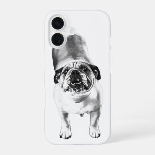 Bulldog—Look Up, Soft Shaded iPhone 16 Case