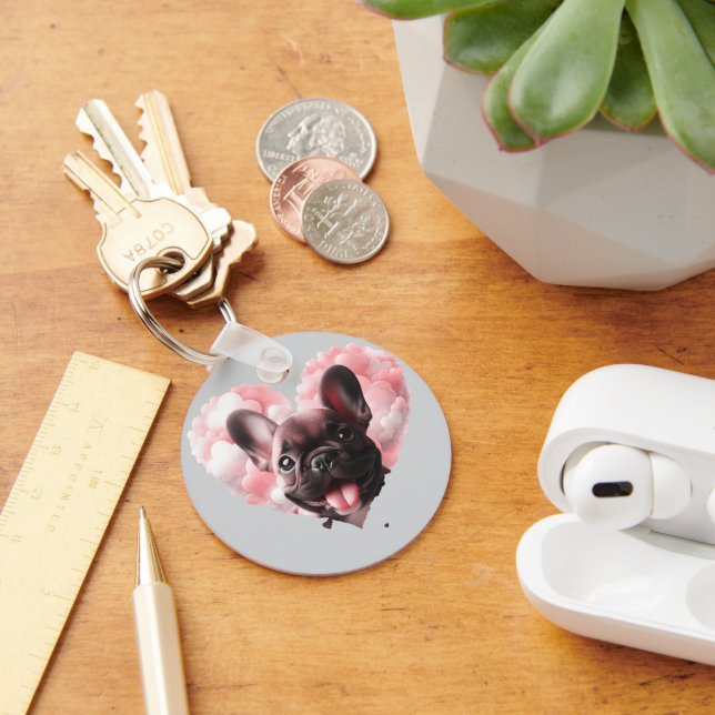 Bulldog Love Key Ring (Desk)