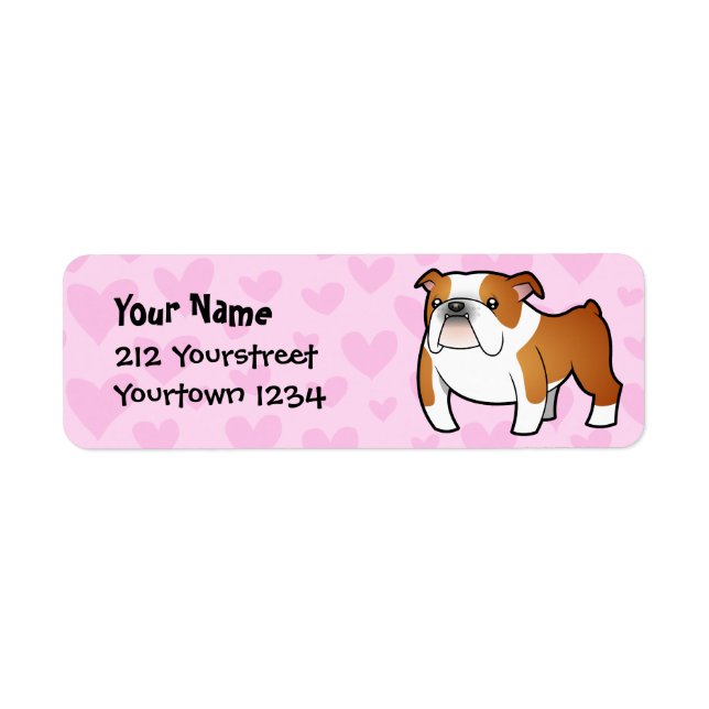 Bulldog Love Return Address Label (Front)