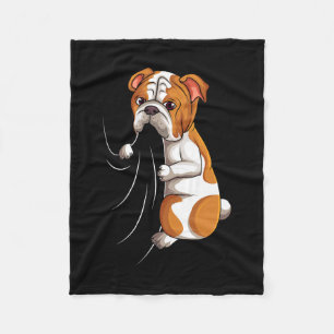 Bulldog Lover Bully Dog Girls Women Kids 1 Fleece Blanket