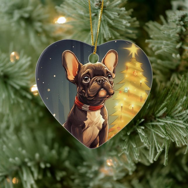 Bulldog Lover Pet Ornament Dog Memorial Gift (Tree)