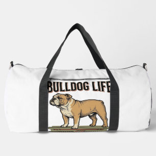 Bulldog Lover Shirt Vintage Engraved Dog Art_1 Duffle Bag
