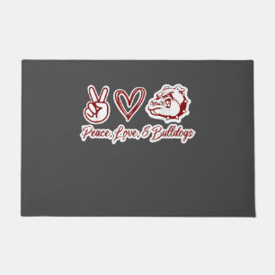 Bulldog Lovers Bulldog Peace Love Bulldog Owner Doormat