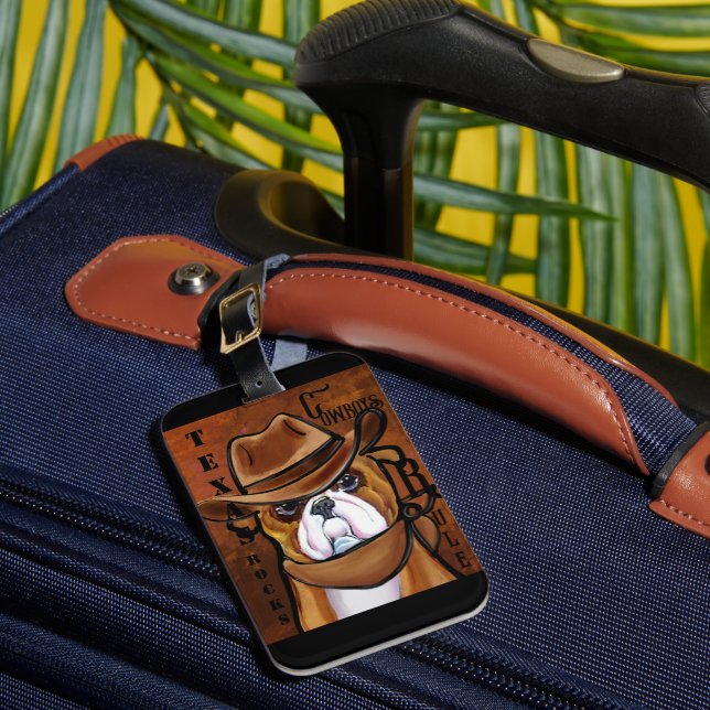 Bulldog        luggage tag (Front Insitu 1)