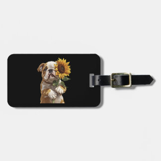 Bulldog  luggage tag