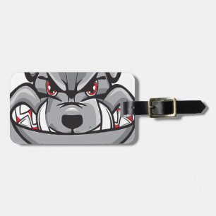 bulldog luggage tag