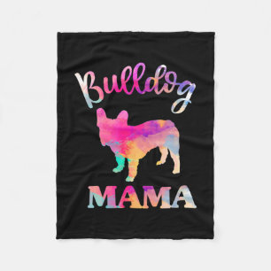Bulldog Mama Fleece Blanket