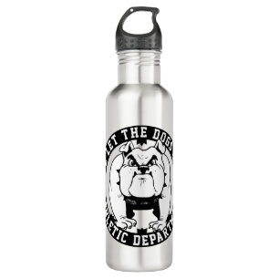 Bulldog Mascot We Let The Dogs Out School Athletic 710 Ml Water Bottle