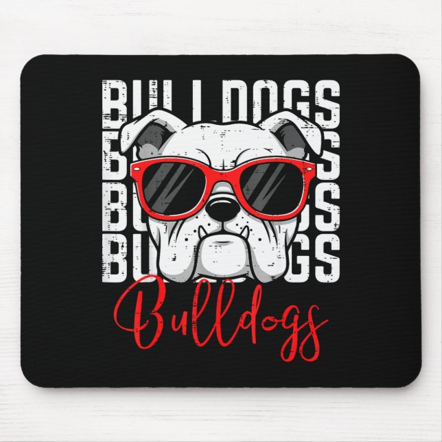 Bulldog Men Women Boys Girls Youth Kids Teen  Mouse Pad (Front)
