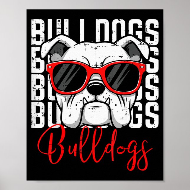 Bulldog Men Women Boys Girls Youth Kids Teen  Poster (Front)