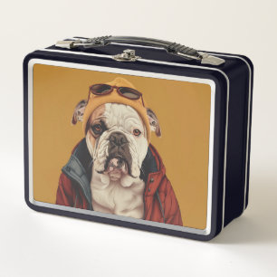 Bulldog  metal lunch box