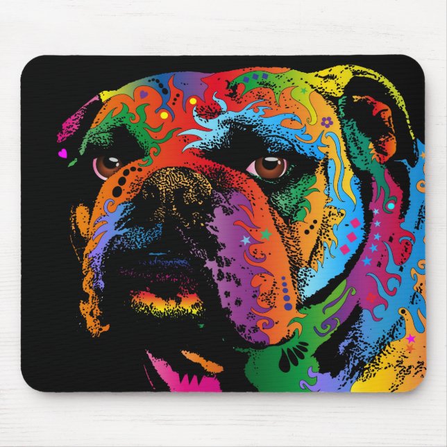 Bulldog Mouse Pad (Front)