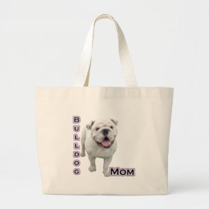 Bulldog Mum 4 Large Tote Bag