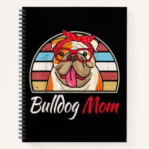 Bulldog Mum English Bulldog Lover Gifts  Women Notebook