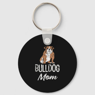 Bulldog Mum Fun Saying Womens  Key Ring