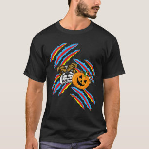 Bulldog Mum Halloween Pumpkin T-Shirt